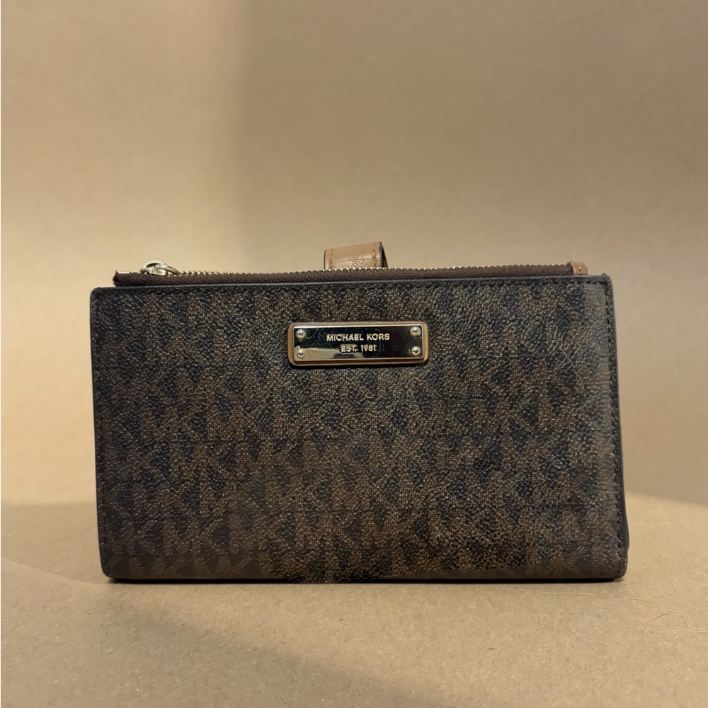 Michael Kors Dark Brown Logo Wallet